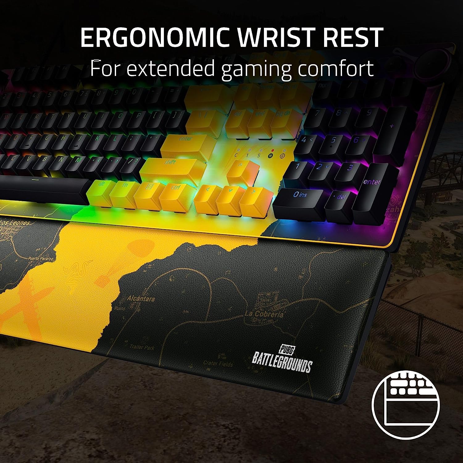 Bàn phím Razer Huntsman V2 PUBG: BATTLEGROUNDS Edition