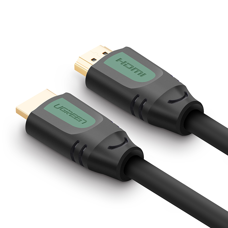 Dây cáp HDMI 2.0 thuần đồng 100%, 19+1 (1.5m) dùng cho Tivi, máy tính, máy chiếu, màn hình UGREEN HD101 40461 - Hàng chính hãng