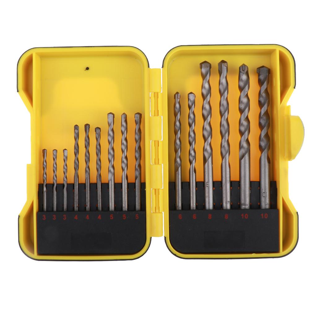 15pcs HSS Steel Drill Bit Set Drill with Storage Case Kit 3mm -10mm