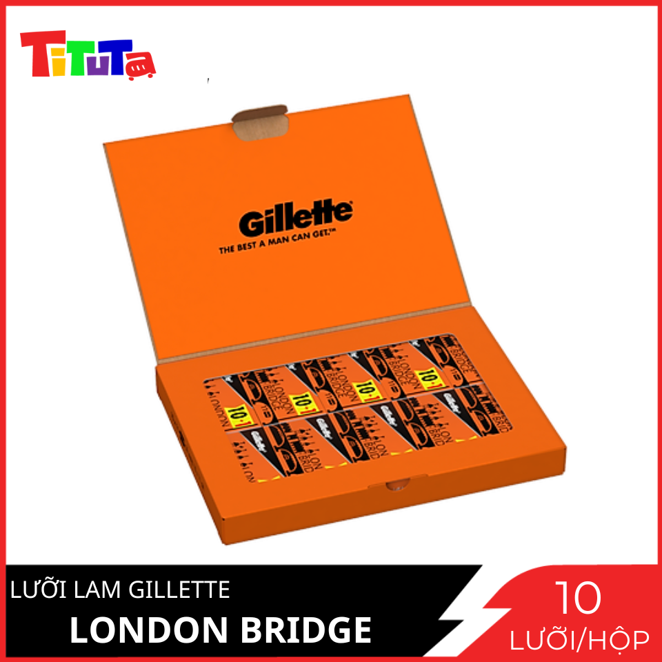 Lưỡi Lam Cạo Râu Gillette London Bridge Hộp 10 Cái