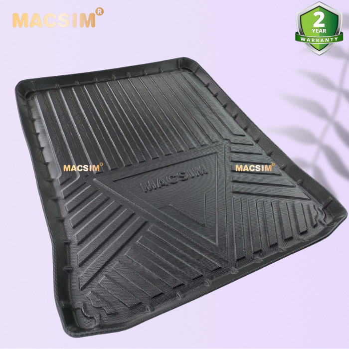 Thảm lót cốp xe ô tô BMW 5 series 2018- 2020 nhãn hiệu Macsim 3W chất liệu TPE cao cấp màu đen