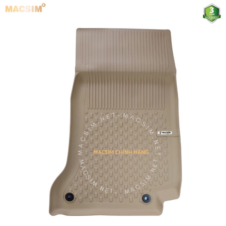 Thảm lót sàn ô tô nhựa TPE Silicon Mercedes C Series W204 2007-2014 Beige Nhãn hiệu Macsim