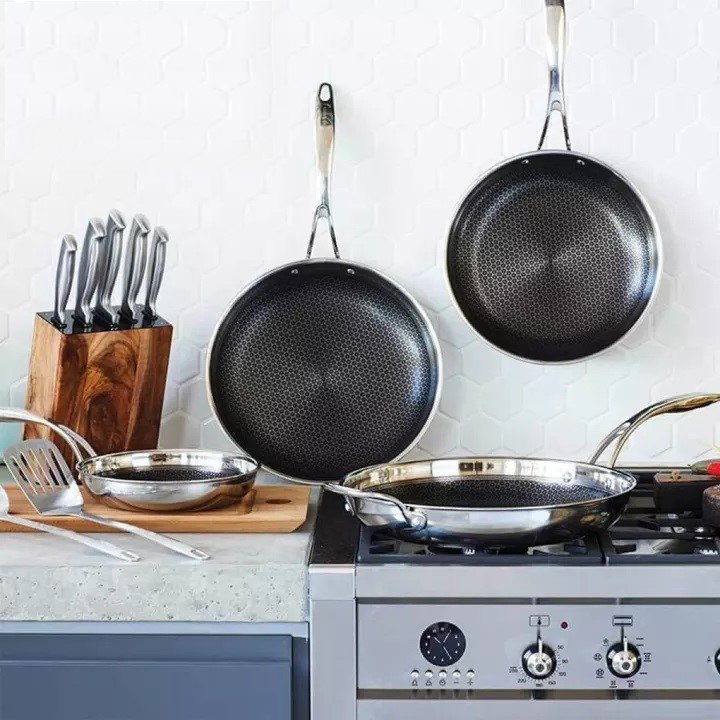 Chảo Blackcube inox 3 lớp chống dính đáy từ SeoulCook cao cấp chống trầy 26cm, dùng được tất cả các loại bếp / Induction