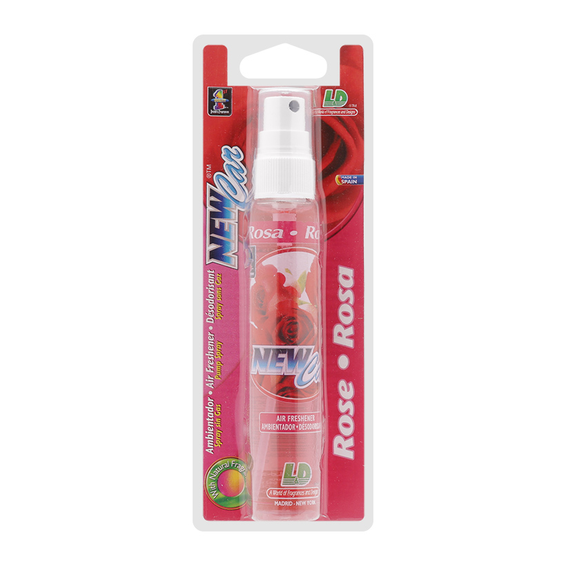 Nước hoa ô tô dạng xịt L&amp;D NEW CAR Rose 60ml