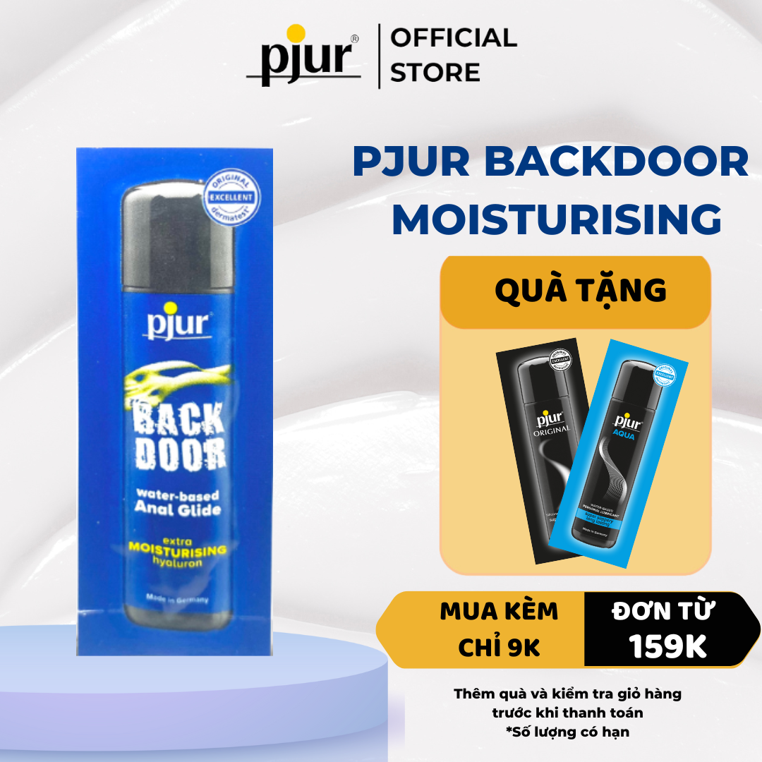 Chất bôi trơn gốc nước cho đường hậu Pjur Backdoor Moisturising Anal Glide 2ml dưỡng ẩm lành tính