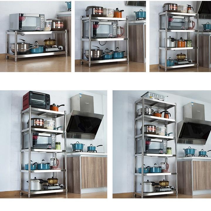 Kệ bếp đa năng inox 304 cao cấp bền đẹp - kệ để xoong nồi nhà bếp