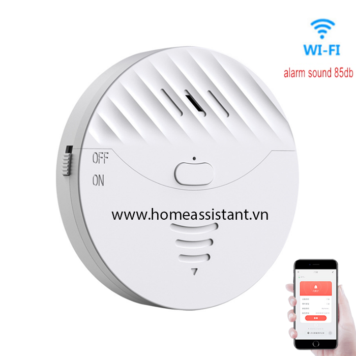 Cảm Biến Báo Động Rung Động Vỡ Kính Wifi Tuya WVB01