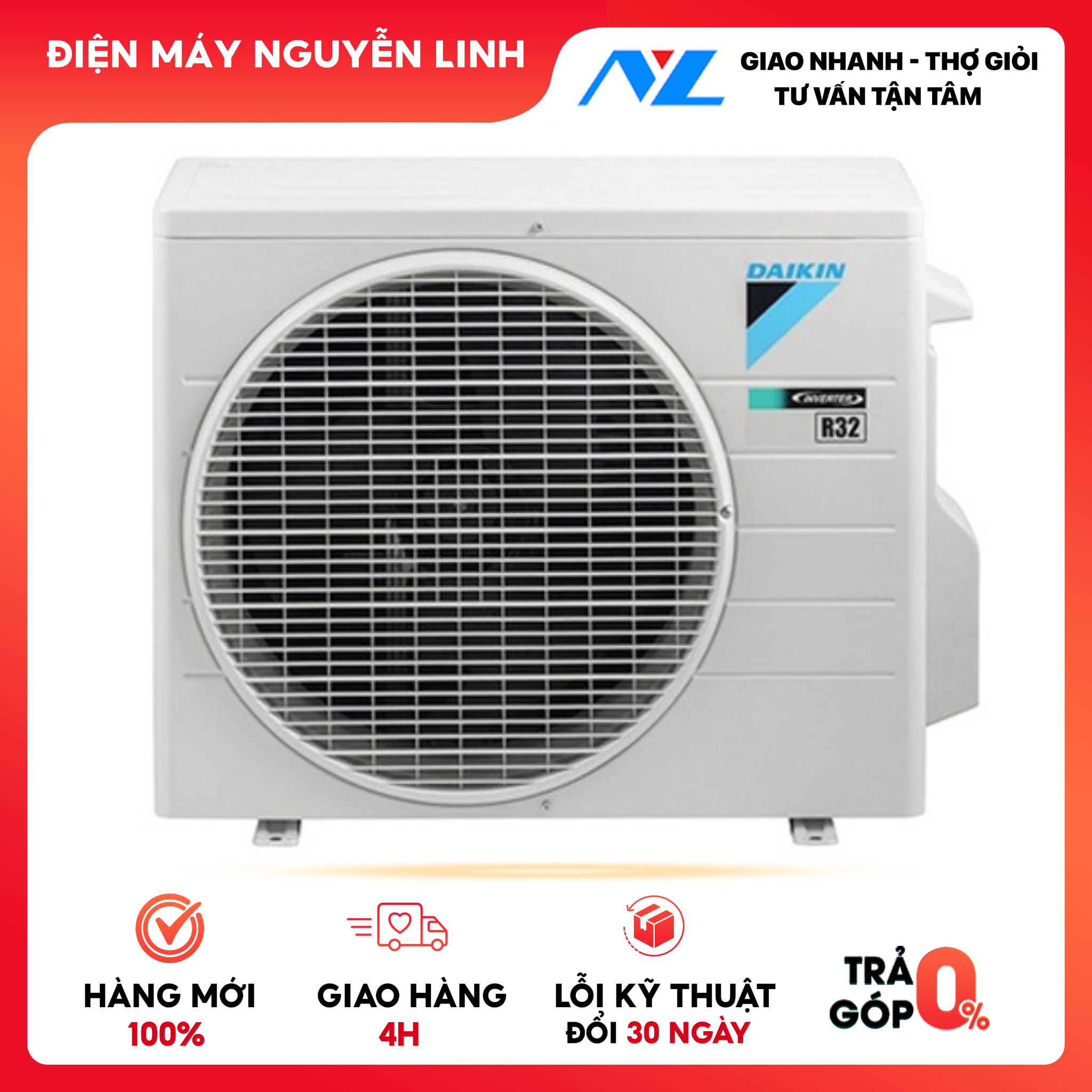Máy lạnh âm trần Daikin Inverter 4.0HP FCFC100DVM/RZFC100DVM - Hàng chính hãng - Giao HCM