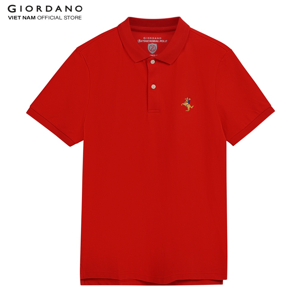 Hình ảnh Áo Thun Có Cổ Polo Nam Thêu Logo Napoleon Công Nghệ Kháng Khuẩn Giordano 01011251