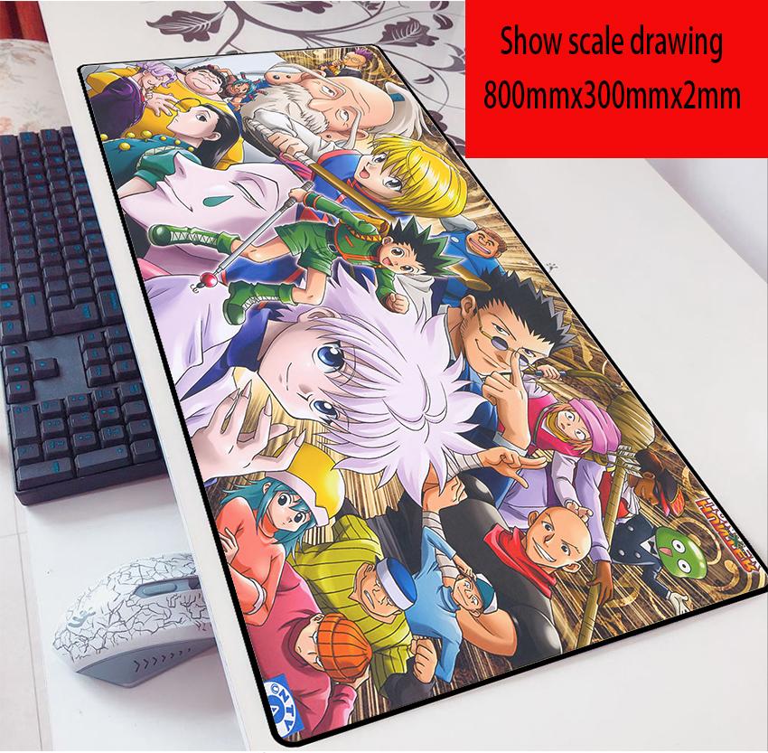 Anime Hunter X Hunter Miếng Lót Chuột 80X30 Game 2Mm MousePad Quá Khổ Bàn Phím Laptop Miếng Lót Bàn Cho Chơi Game