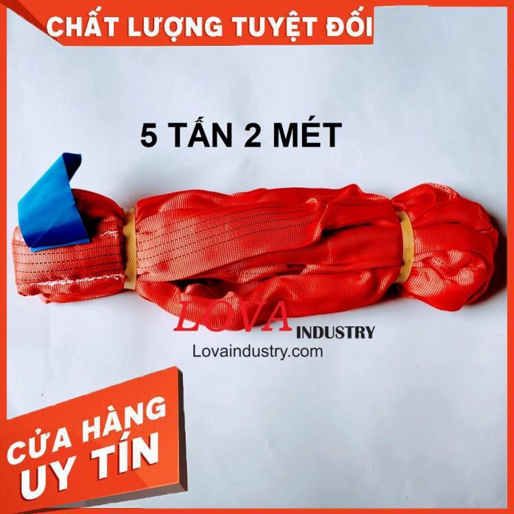 Cáp Vải Cẩu Hàng Tròn 5 Tấn 2 Mét Liên Sơn
