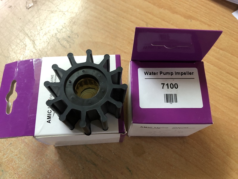 Cánh quạt bơm nước làm mát cano Nissan Tohatsu 40-140HP, 3B7-65021-1 3C7-65021-1