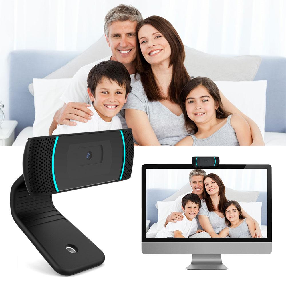 Webcam USB 720P PC với Micrô gắn liền để Ghi âm Cuộc họp Trực tuyến