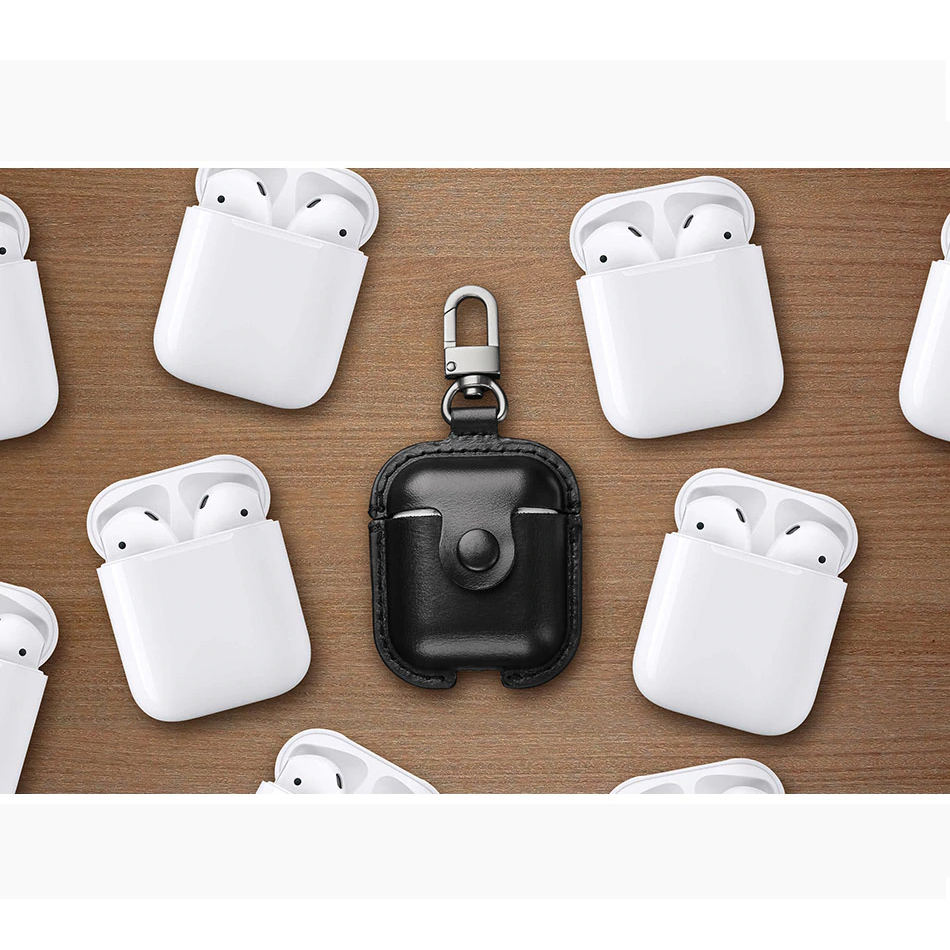 Bao case da thật cho Apple Airpods 1 / 2 hiệu Usams bảo vệ 360 độ chống va đập - Hàng chính hãng