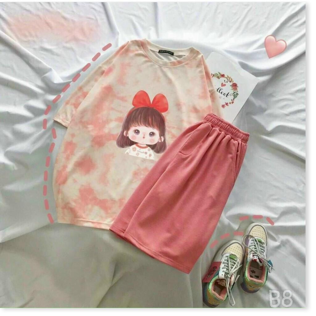 SET THUN NỮ COTTON,MÀU SẮC SINH ĐỘNG,THIẾT KẾ HỌA TIẾT XINH XẮN LANA FASHION