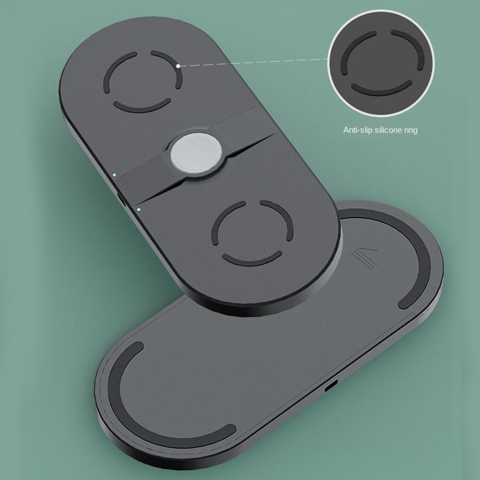 3 in 1 Wireless Charger Pad15W for  SE 2020, 11, 11 Pro, 11 Pro Max