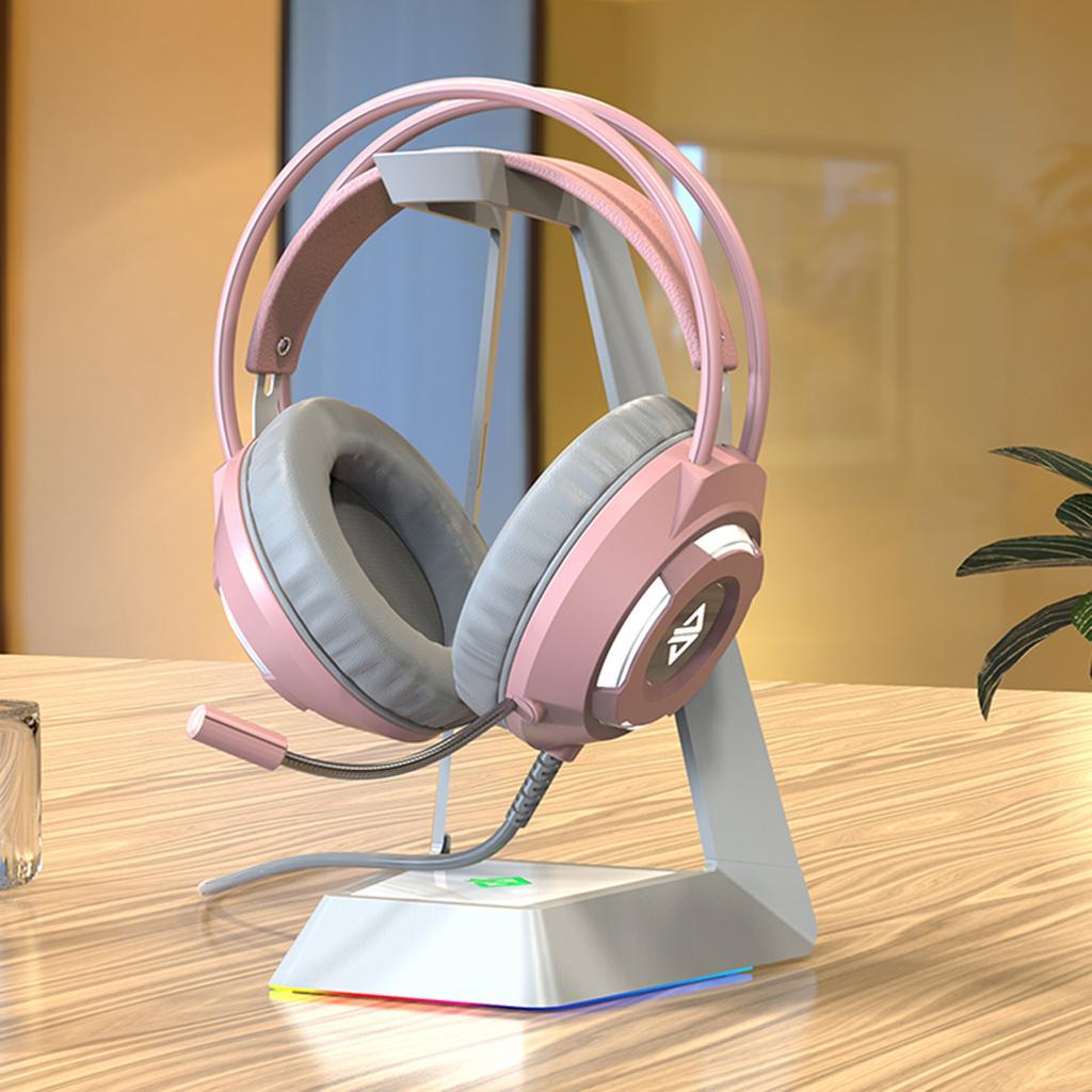 Stereo Gaming Noise-cancelling Wired Headset Pink (3.5mm)