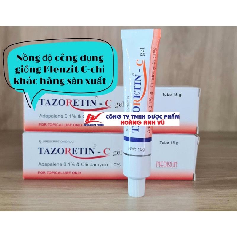 TAZO-RETIN VÀ TAZO C 15G- GEL CHẤM MỤN(BẢN THAY THẾ CHO KLEN MS &amp; C)