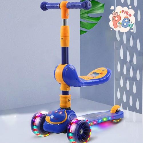 Xe Trượt Scooter 2IN1 Kết Hợp Xe Cân Bằng Phát Sáng Có Nhạc Siêu Hot Cho Bé Yêu– Pibo Store