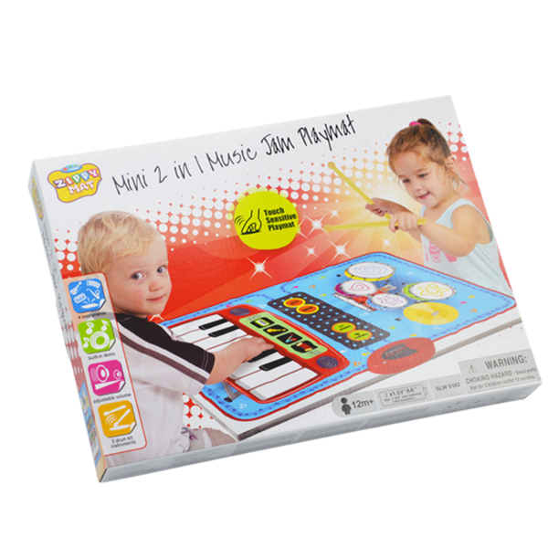 Thảm Chơi Nhạc Hình Nhạc Cụ Piano &amp; Trống bản MINI