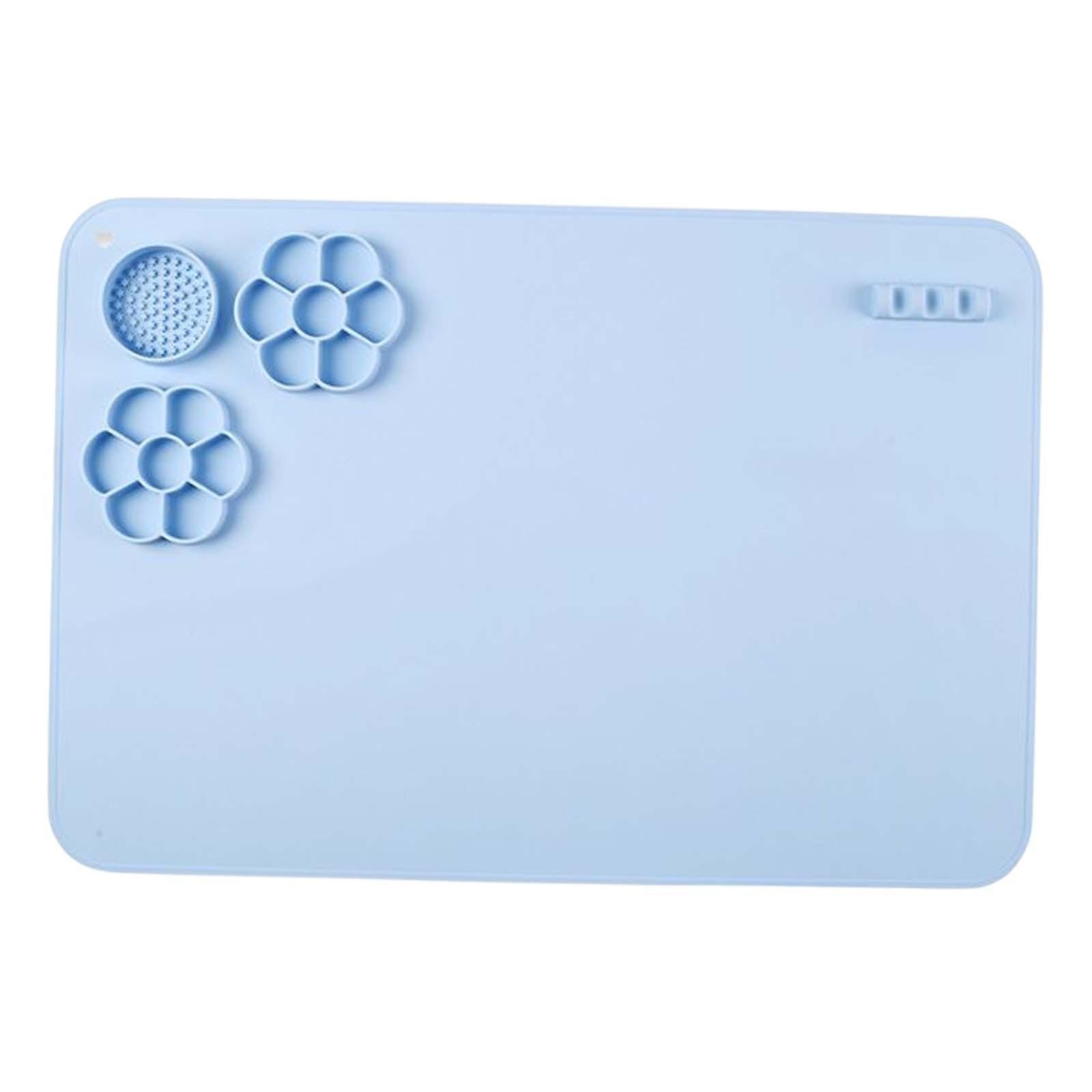 Silicone Mat for Resin Casting Silicone Craft Mat Brush Rack Epoxy Making Tool Handmade Washable Silicone Painting Mat for Painting Crafting