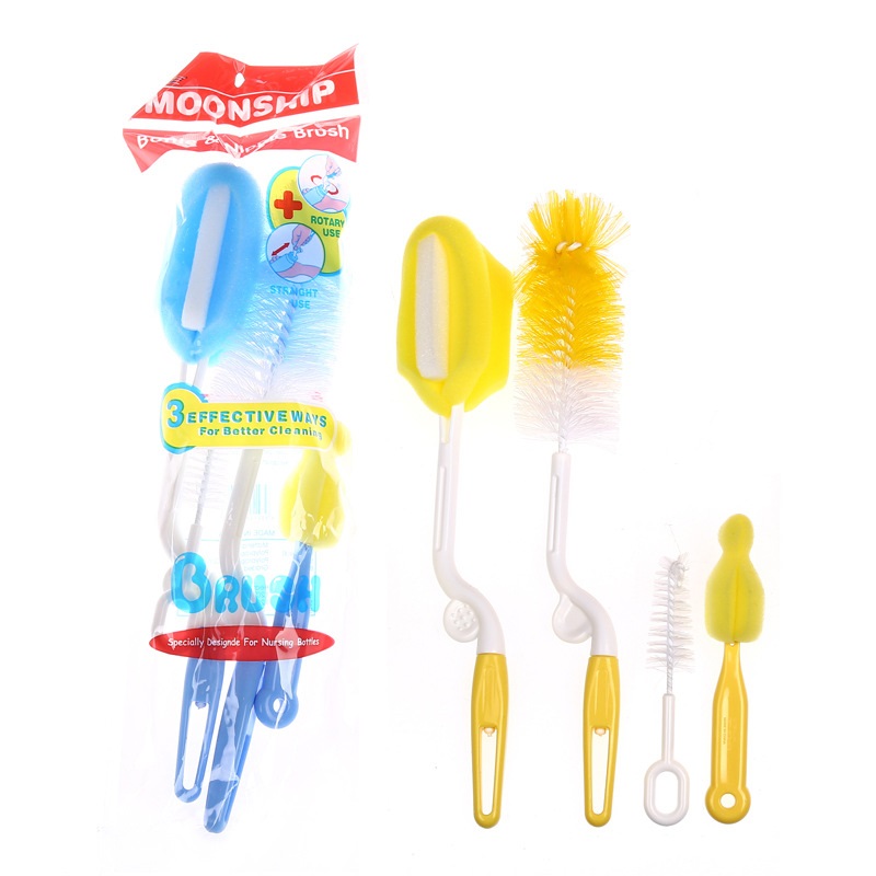 Combo 4 Dụng Cụ Cọ Rửa Ly Bình Sữa Loại Tốt