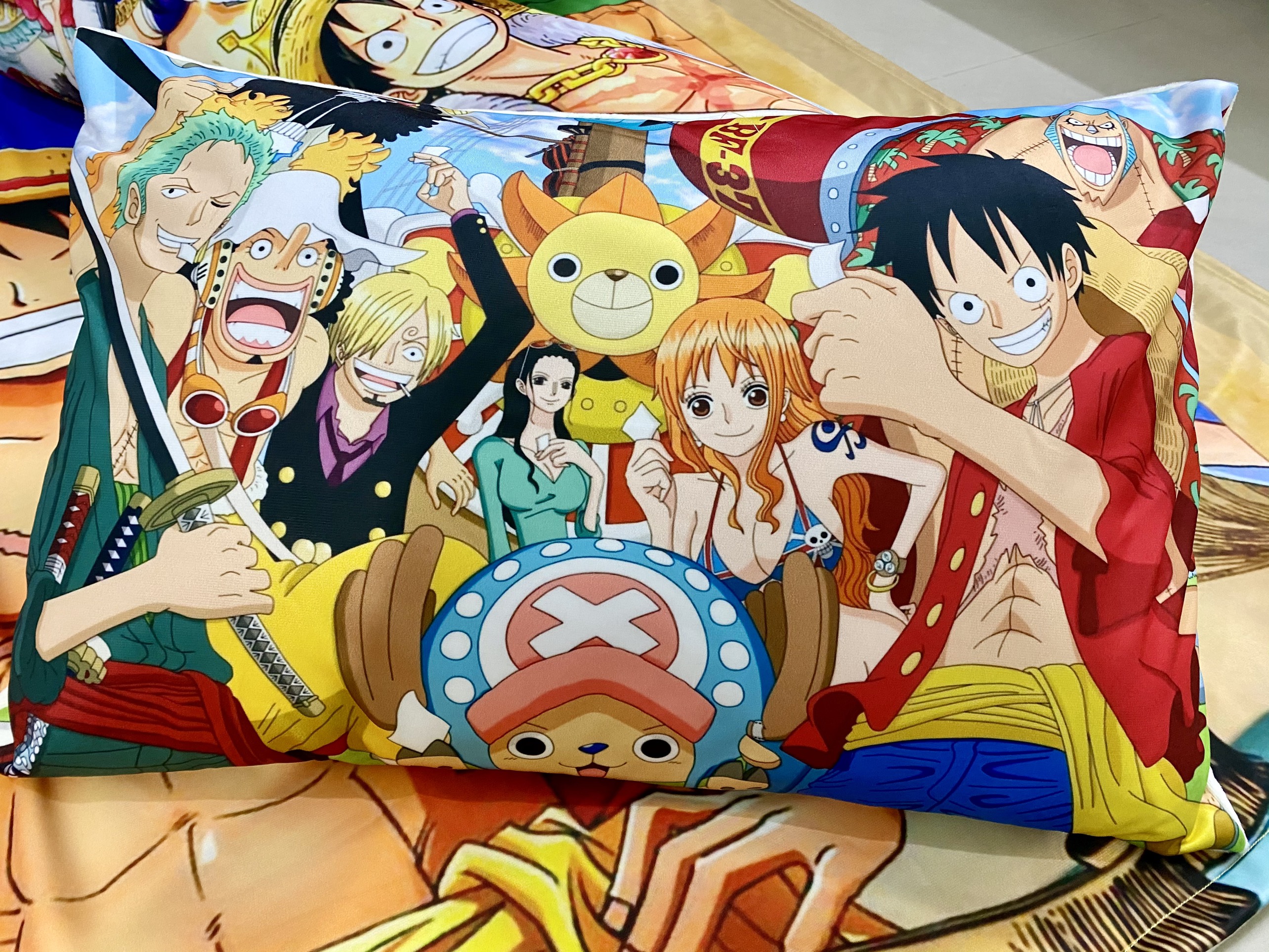 Bộ chăn gối Luffy cho bé 3-5 tuổi