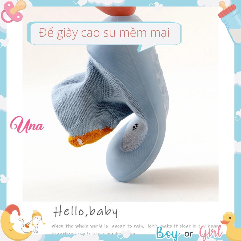 Giày Tập Đi Cho Bé Trai Bé Gái Chống Trượt Đế Mềm Mại U04Blue2