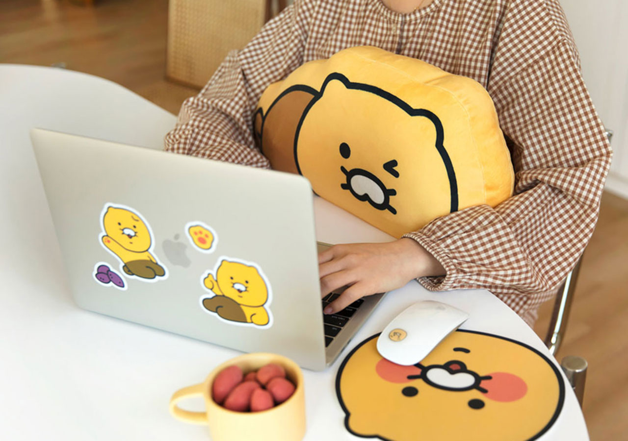 Tấm Lót Chuột Face Choonsik KAKAO FRIENDS - Hàng chính hãng