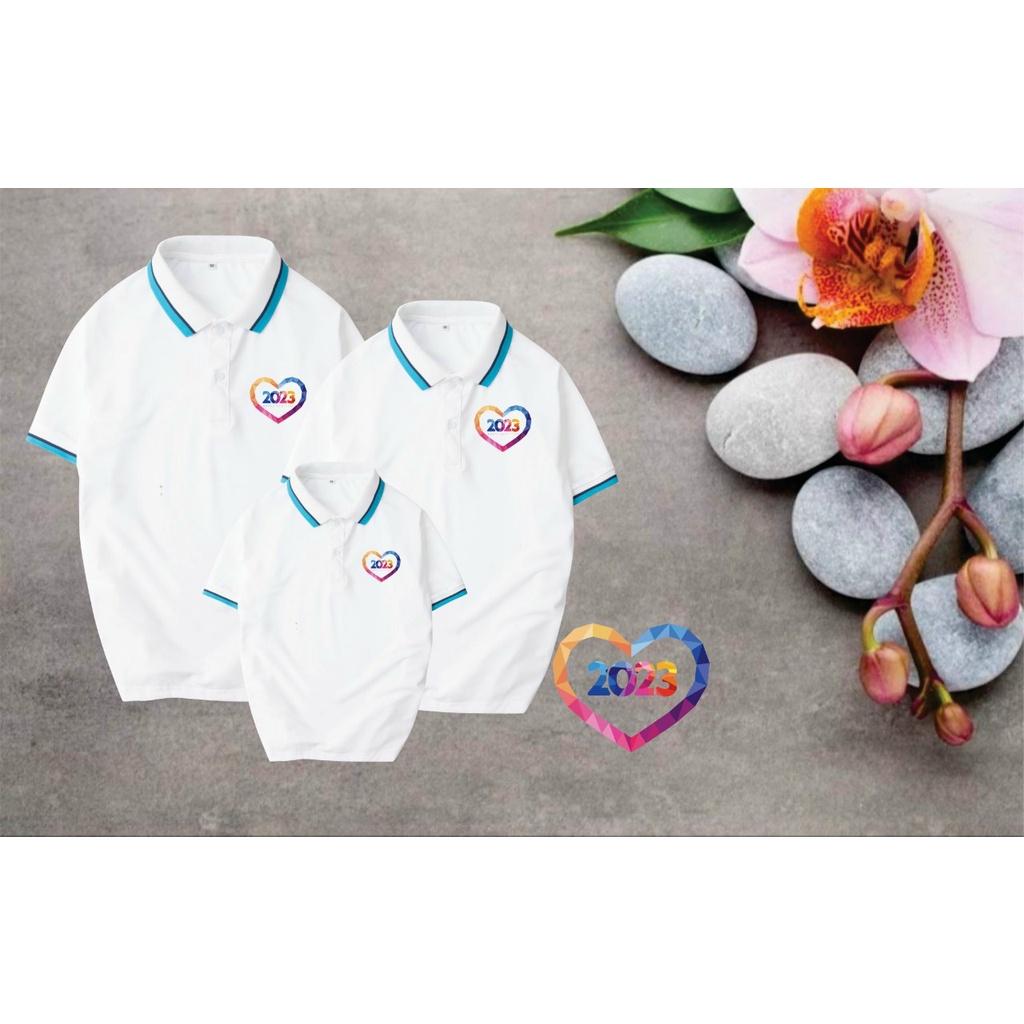 Áo Thun Gia Đình Có Cổ .Chất Liệu Poly Thái 4 Chiều Đủ Size Cho Tất Cả Các Thành Viên Trong Gia Đình Từ 8 Đến 100kg .