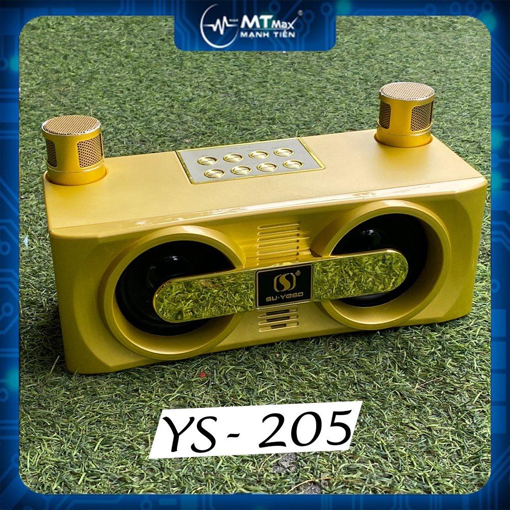 Loa Karaoke xách tay mini YS-205 kèm 2 Micro Không Dây âm thanh hay giá tốt