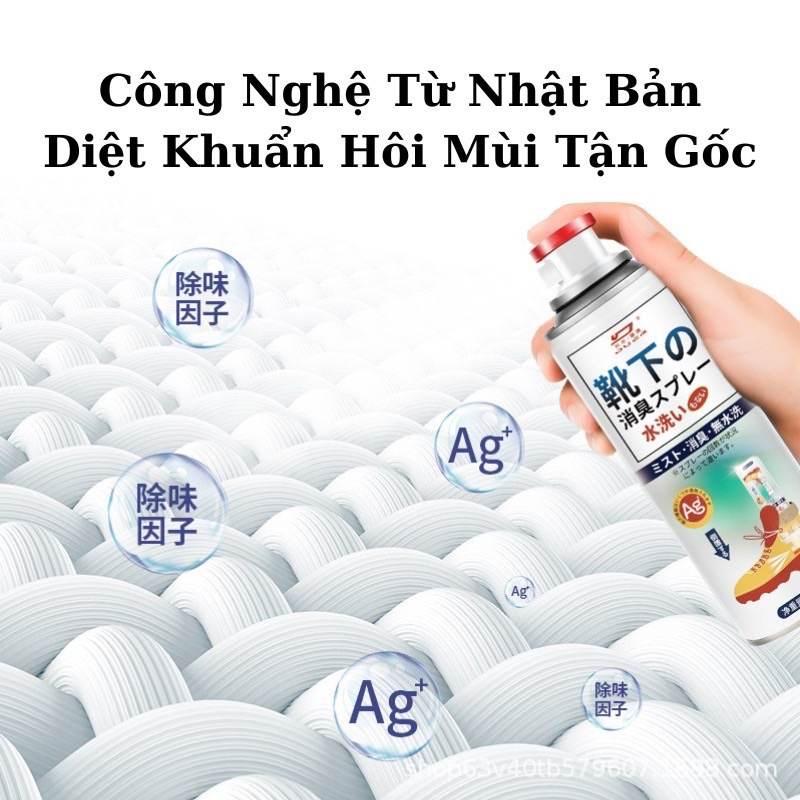 Bình Xịt Khử Mùi Hôi Chân Công Nghệ Nano Bạc AG+ Mùi Dịu Nhẹ HKD97