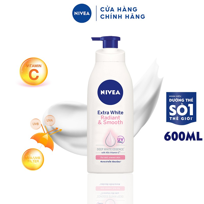 Sữa Dưỡng Thể NIVEA Mịn Mượt | Sáng Da Ban Ngày (600 ml) - 83861