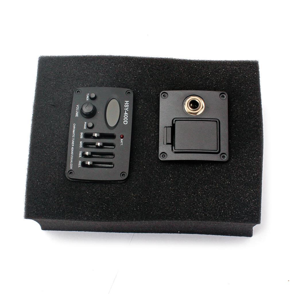 4 Band Guitar Equalizer Preamp Pickup+50 Pcs Mounting Screw For Guitar Bass