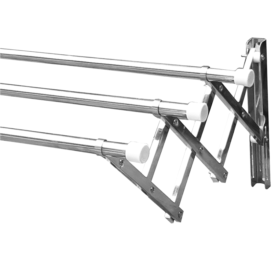 Giàn Phơi Quần Áo Thông Minh Xếp Ngang INOX Cao Cấp Ống 22