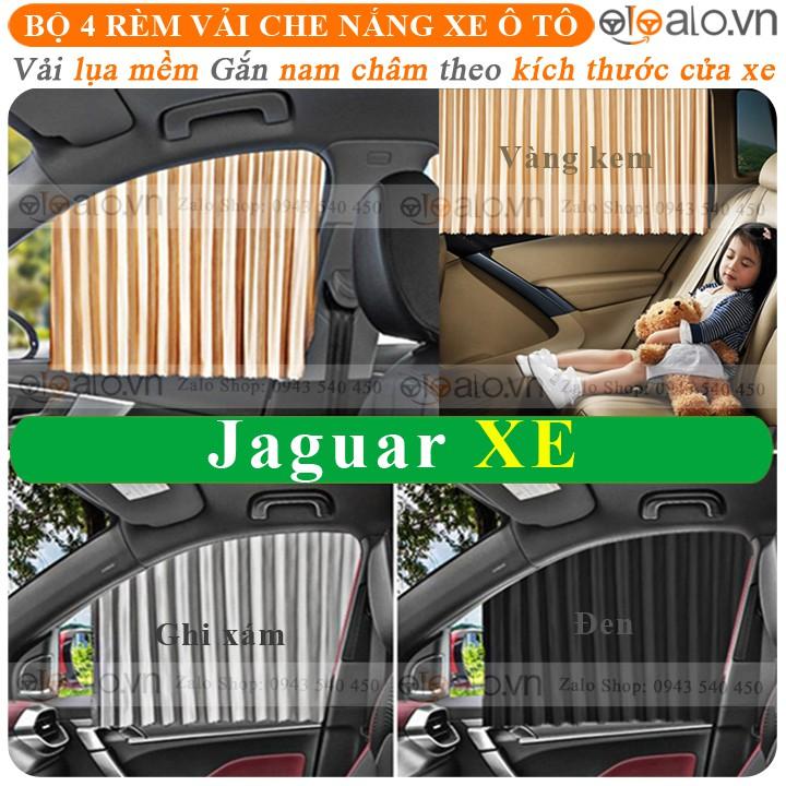 Rèm che nắng ô tô Jaguar XE Vải lụa cao cấp thanh ray gắn nam châm keo 3M