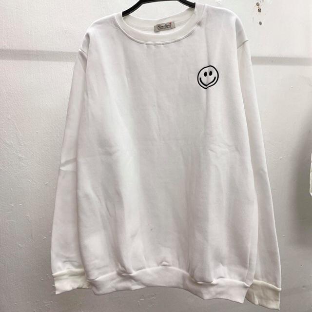 ÁO SWETAER UNISEX THÊU MẶT CƯỜI