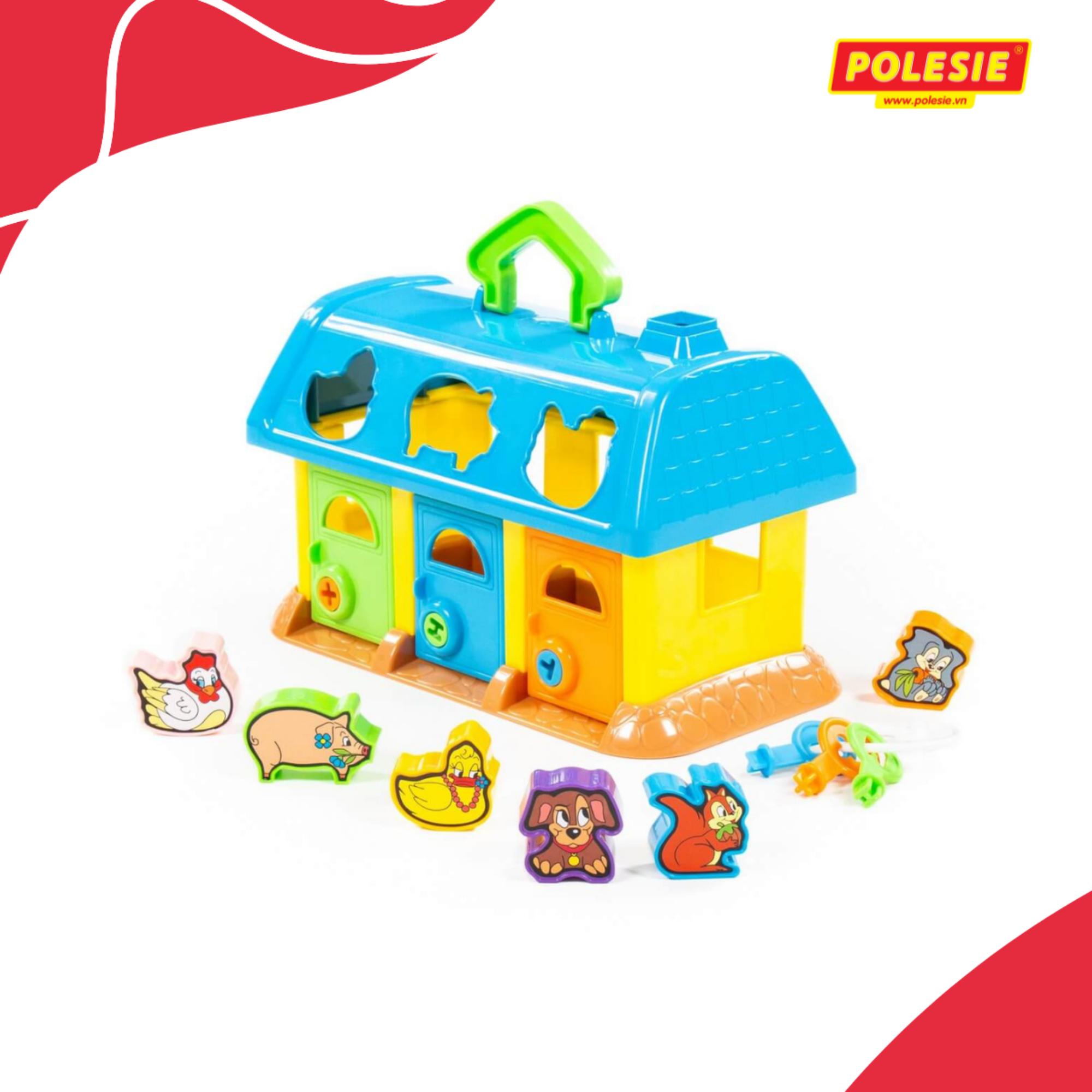 Bộ đồ chơi ngôi nhà thú cưng - Polesie Toys - Màu ngẫu nhiên
