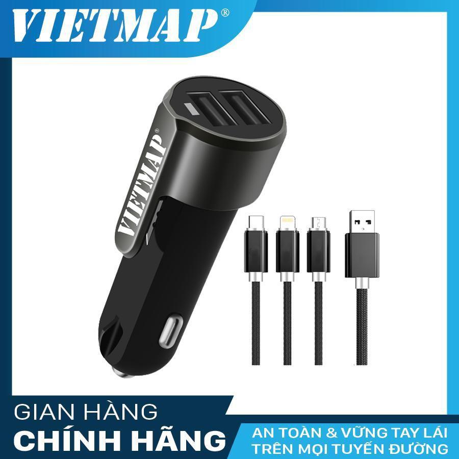 TẨU SẠC THOÁT HIỂM ĐA NĂNG VIETMAP VM31 HAI CỔNG SẠC USB 3.0A SẠC NHANH SIÊU TỐC