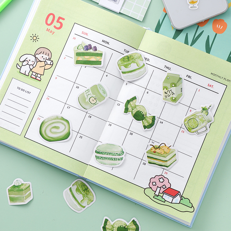 Bộ Sticker 20 miếng dán chủ đề Yammy Food - Gói nhãn dán trang trí sổ tay bullet journal - M145