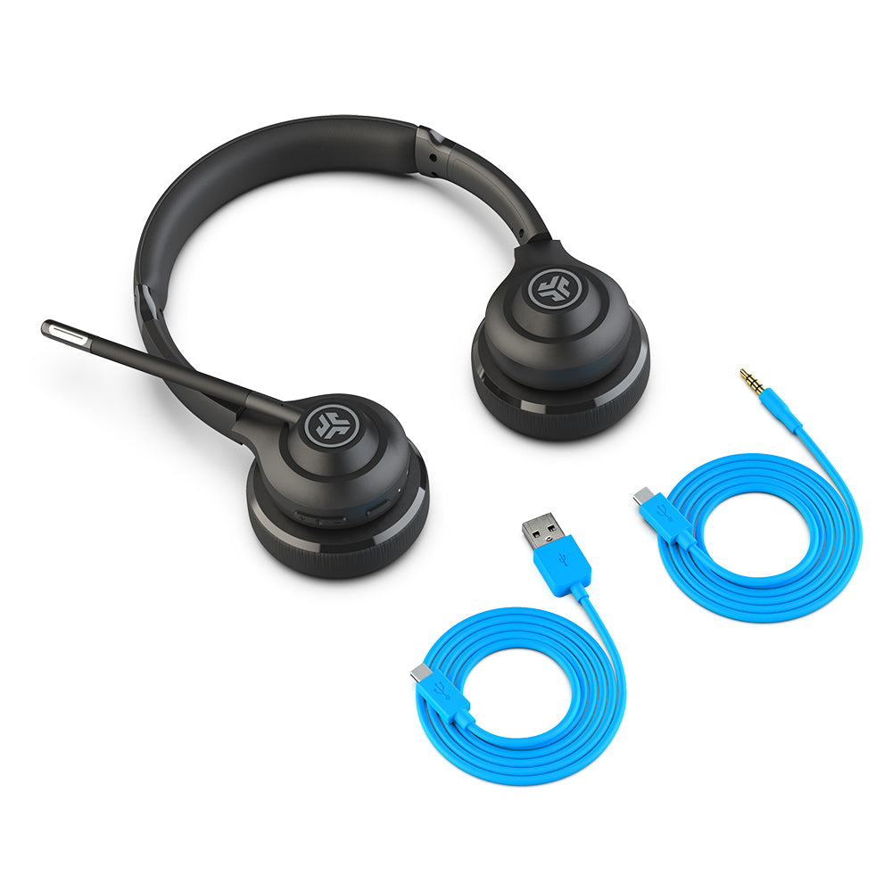 Tai nghe Bluetooth chụp Tai Jlab Go Work gen 2 thời gian nghe 45H kết nối 2 thiết bị Micro lọc tiếng ồn khi gọi điện