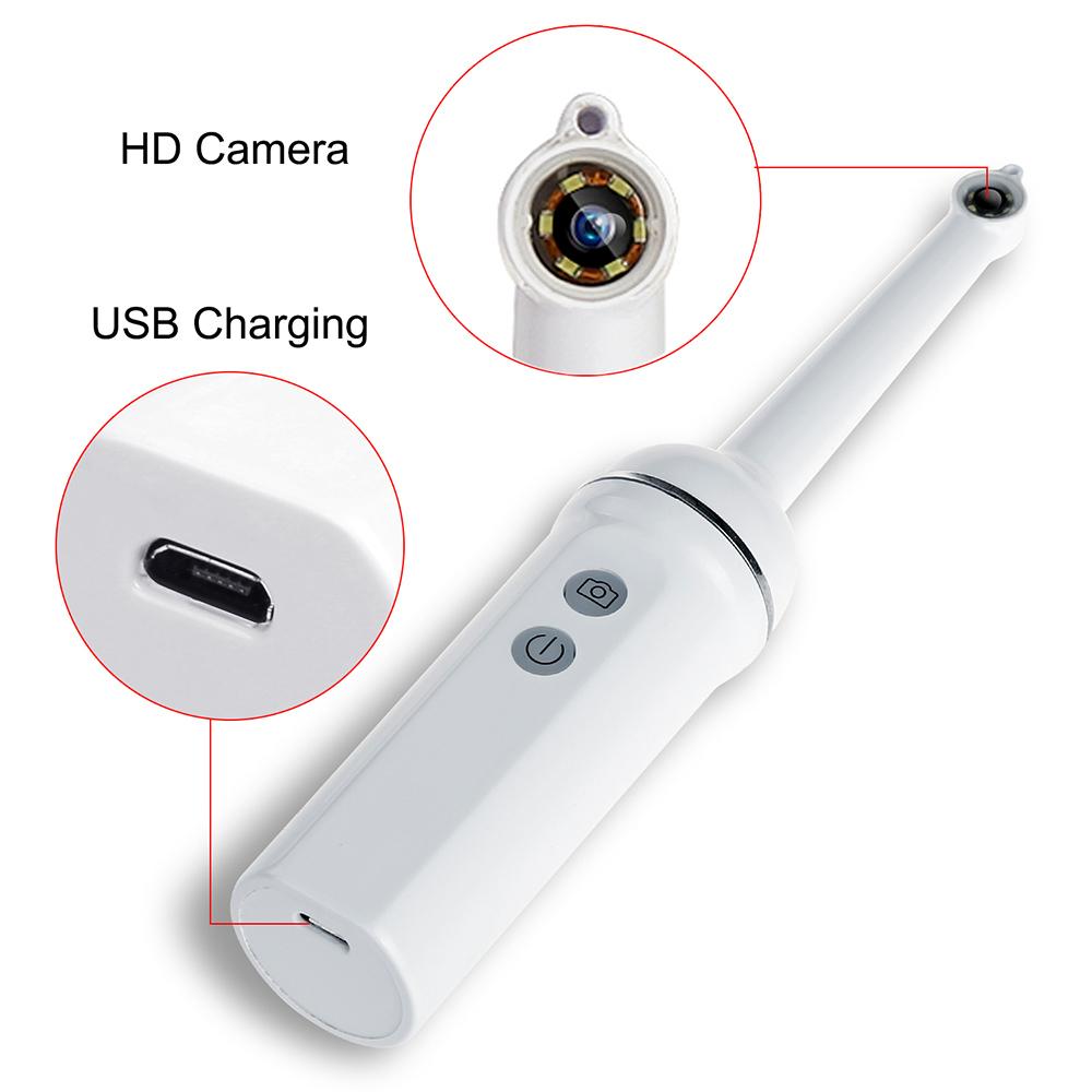 Wireless WiFi Oral Dental Endoscope 6 LED Lights Snake Camera HD Video for iOS Android Handheld Teeth Inspection Endoscope