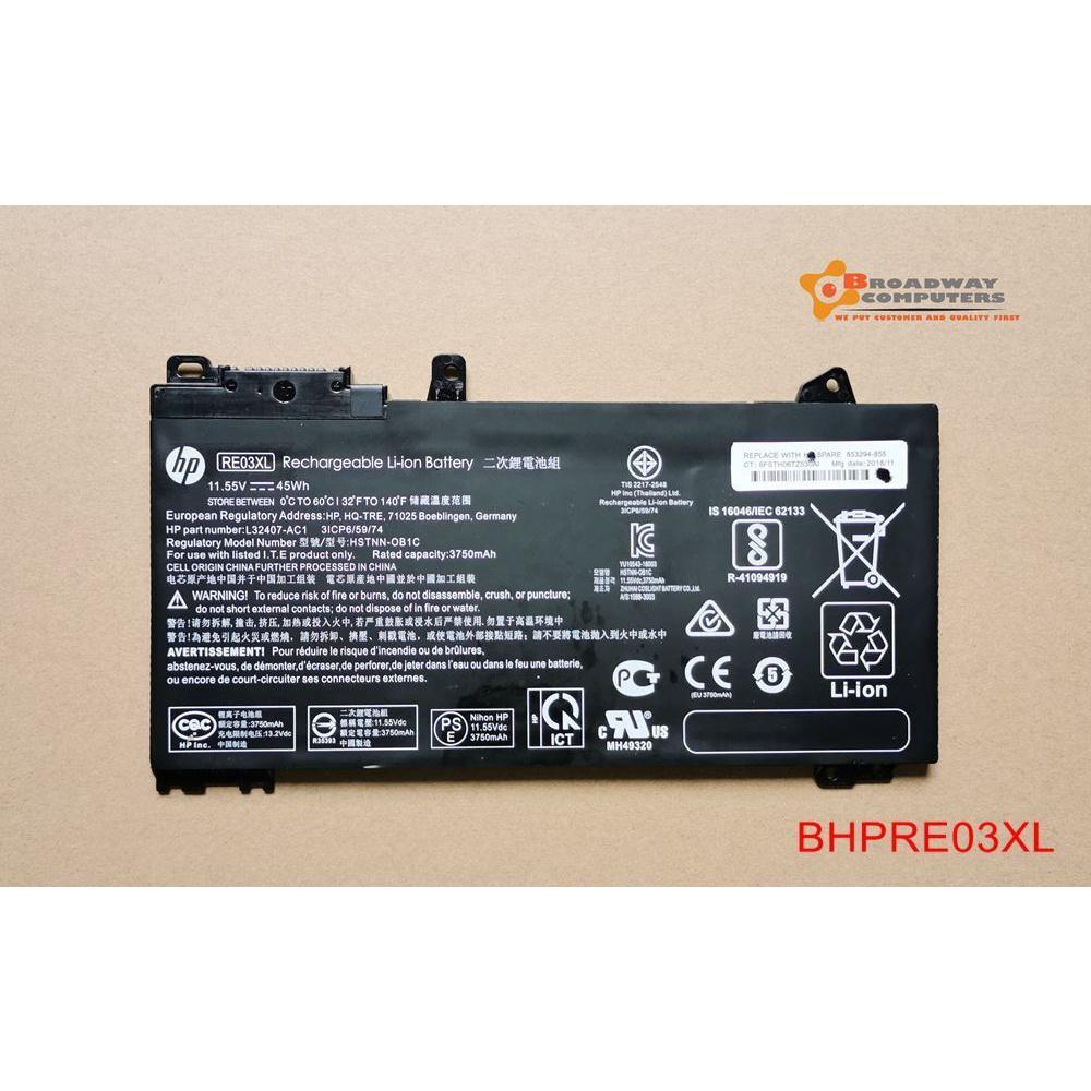 Pin Dùng Cho Laptop HP ProBook 445-G6 450-G6 440-G6 430-G6 430 450 G7 Original RE03XL