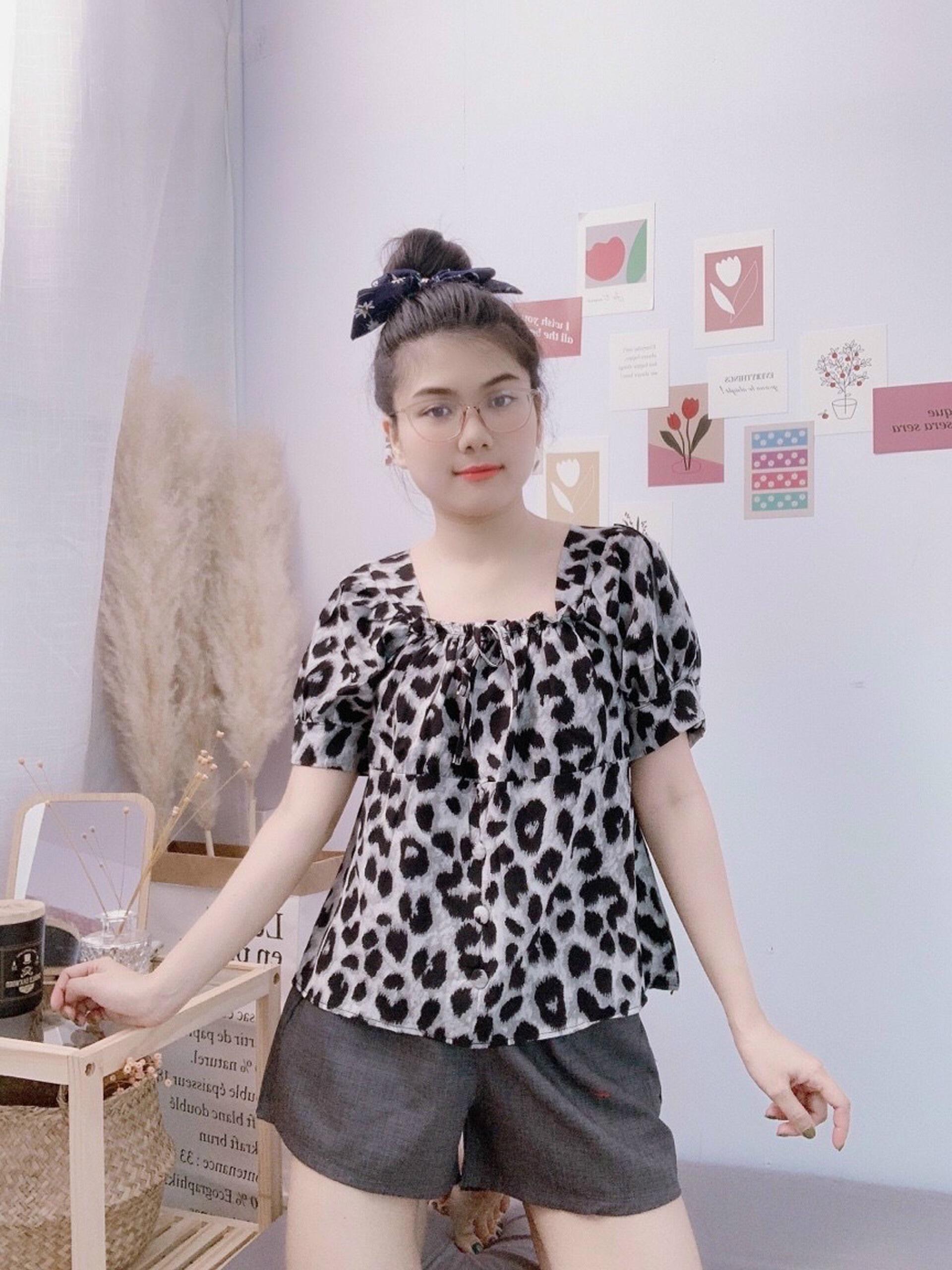 Bộ đồ ngủ - đồ bộ mặc nhà hoa kèm nơ trước ngực đủ màu