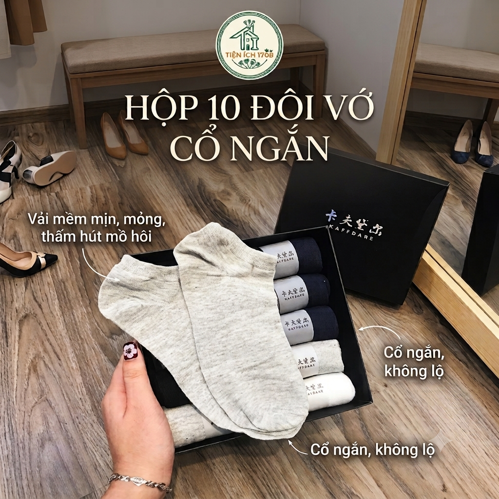 Combo 10 Tất Nam Chống Hôi Chân