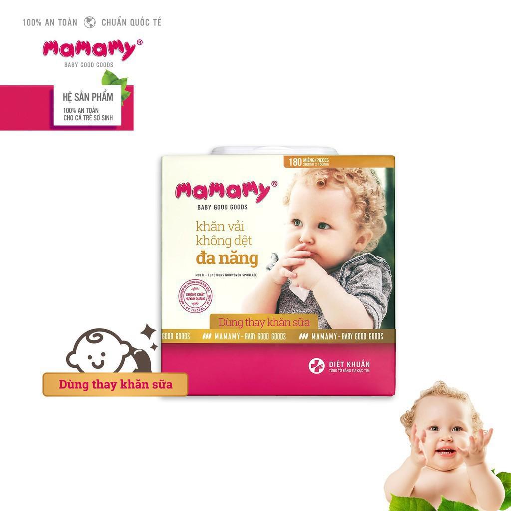 1 Thùng 18 hộp khăn khô đa năng Mamamy 180 tờ siêu tiết kiệm