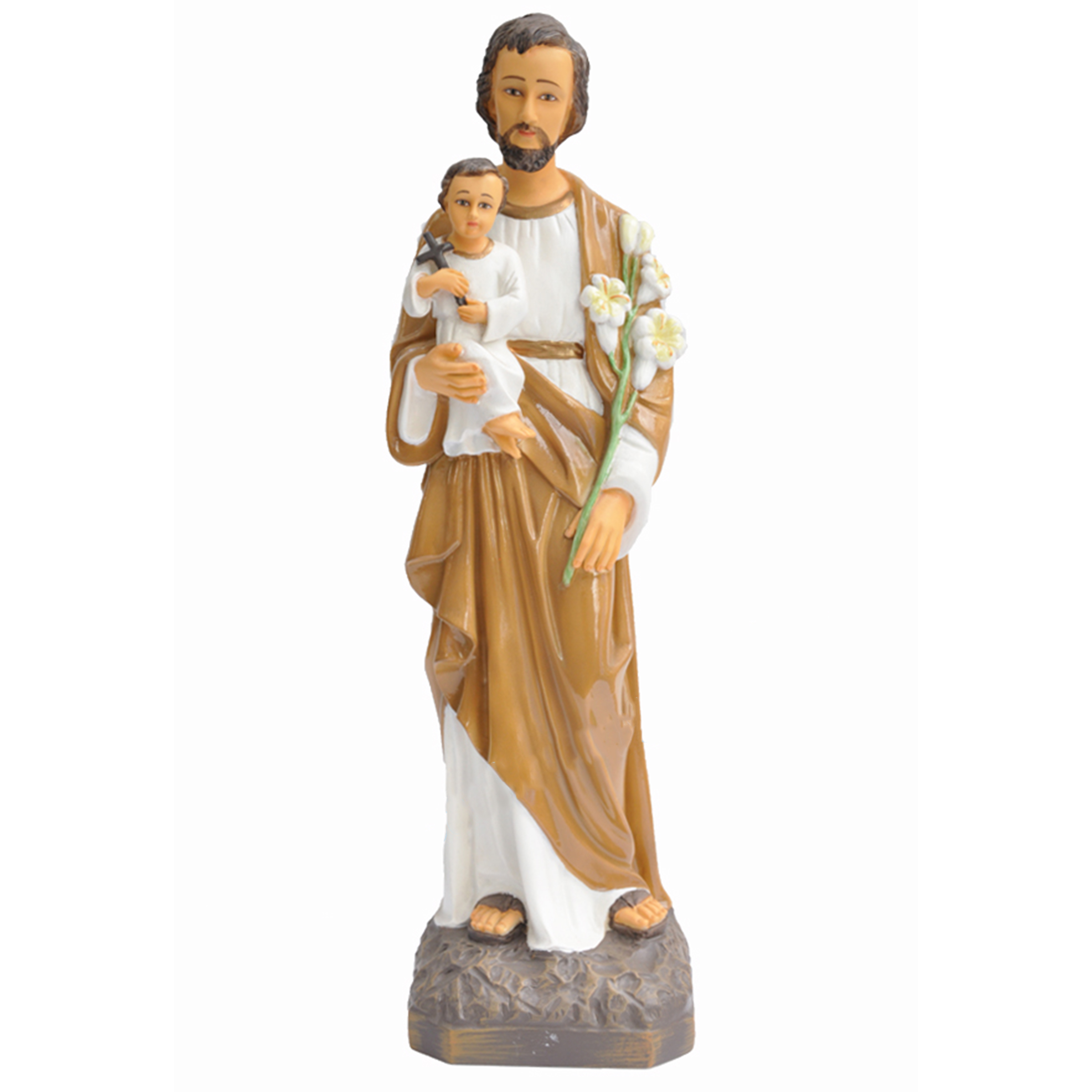 Tượng Thánh Giuse - Điêu Khắc Đá Nguyên Khối Chất Lượng Bền, Đẹp