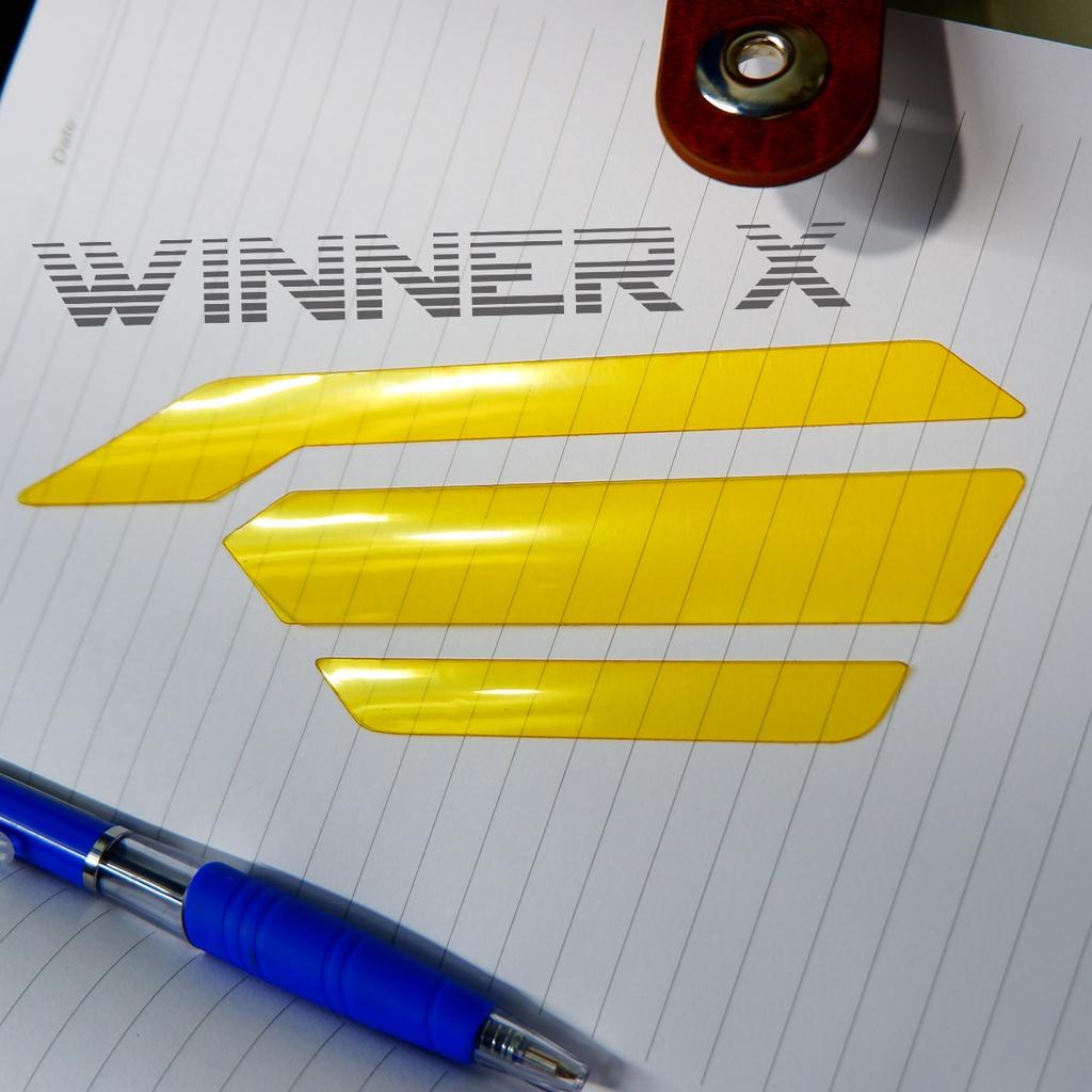 Miếng dán mặt đồng hồ dành cho xe Winner X màu vàng Gold