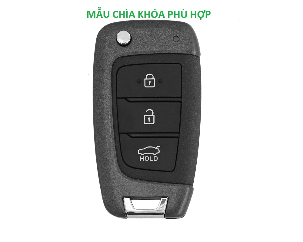 Ốp Chìa Khóa Xe Hyundai Accent Bản Thiếu Chìa Gập