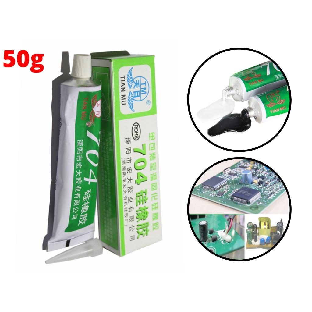 Keo Phủ Mạch Tian Mu 704 Bảo Vệ Mạch Chống Ẩm Cách Điện Chịu Nhiệt Tốt 50g - Keo đen